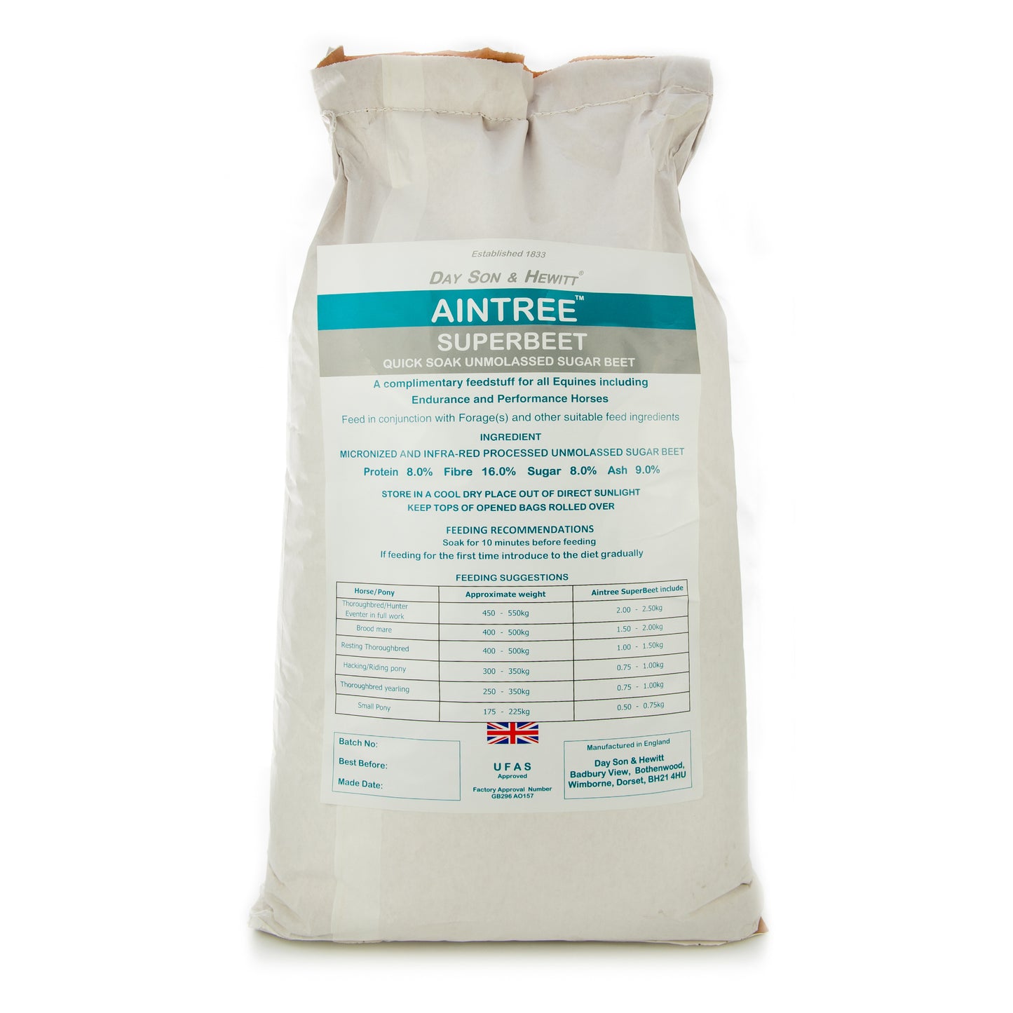 Aintree Superbeet - Quick Soak Unmolassed Sugar Beet